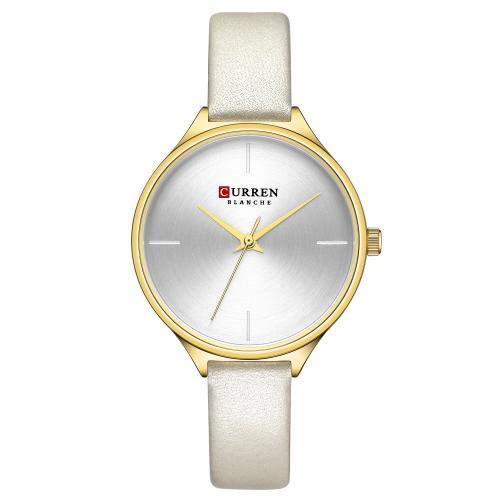 Women Wrist Watch, Glass, with Leather, Japanese movement, Life water resistant & fashion jewelry & for woman Approx 22 cm 
