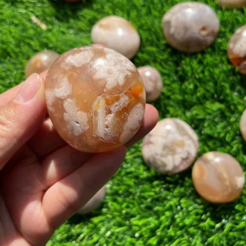 Gemstone Decoration, Cherry Blossom Agate, for home and office, Random Color, Length about 4-5cm 