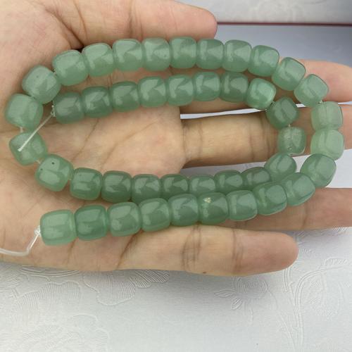 Aventurine Beads, Drum, DIY green 