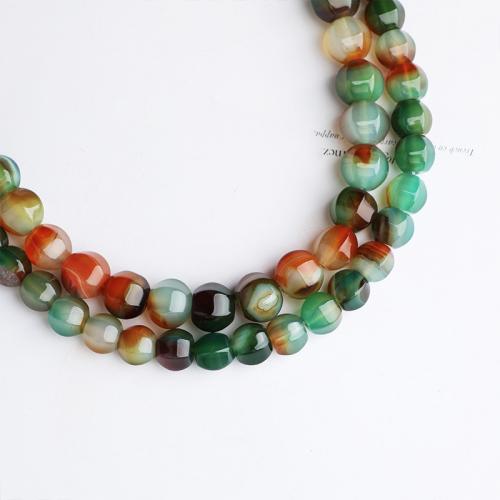 Natürliche Malachit Achat Perlen, DIY & verschiedene Größen vorhanden, gemischte Farben, verkauft von Strang