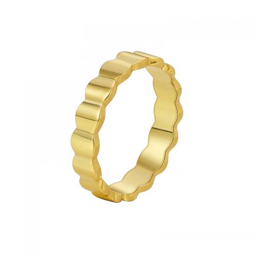 Anillo de dedo de latón, metal, chapado, diverso tamaño para la opción & para mujer, dorado, Vendido por UD
