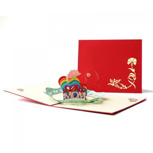 Christmas Greeting Card, Papier, geschnitzt, Reduzierbaren & verschiedene Stile für Wahl, verkauft von PC