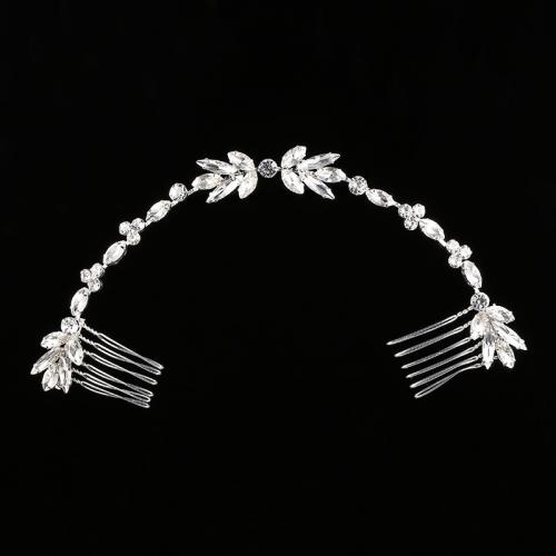 Headband, Iron, with Crystal, fashion jewelry & for woman 