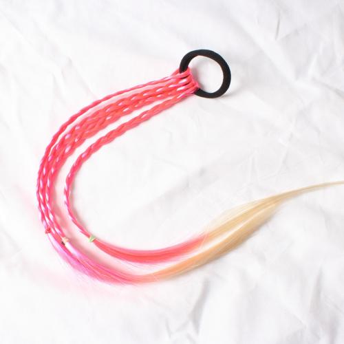 Nylon Hair Plait Elastic, Girl & fashion jewelry The hairpin is 4.5 cm in diameter Approx 40 cm 