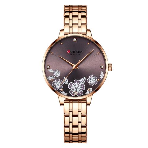 Women Wrist Watch, Glass, with 201 Stainless Steel, Japanese movement, Life water resistant & fashion jewelry & for woman Approx 22 cm 