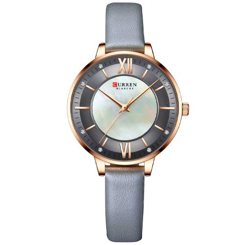Women Wrist Watch, Glass, with Leather, Chinese movement, Life water resistant & fashion jewelry & for woman Approx 23 cm 