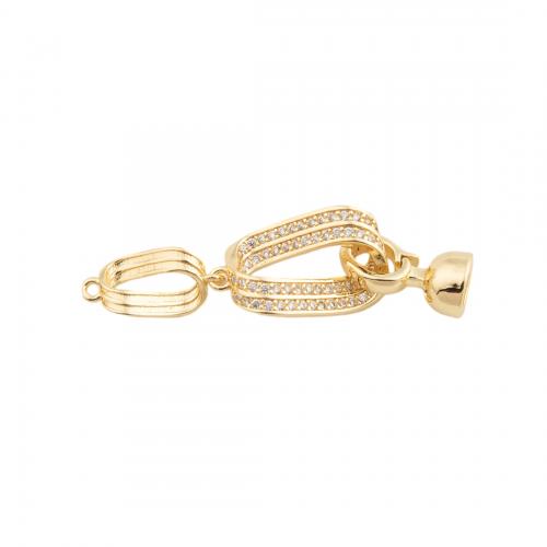Brass Bracelet Findings, 14K gold plated, DIY & micro pave cubic zirconia Approx 0.5mm [