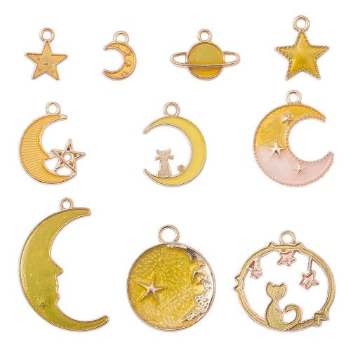 Zinc Alloy Jewelry Pendants, plated, DIY, golden, Approx 