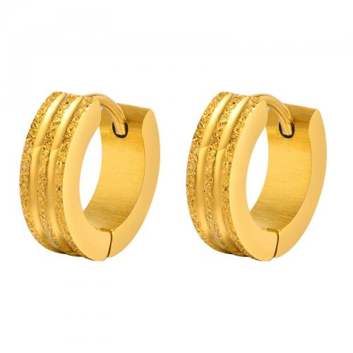 Stainless Steel Huggie Hoop Earring, 304 Stainless Steel, gold color plated, fashion jewelry & for woman 