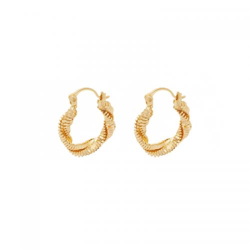 Brass Drop Earring, plated, for woman 