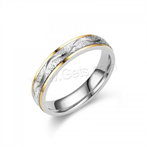Нержавеющая сталь Rhinestone палец кольцо, Нержавеющая сталь 304, полированный, ювелирные изделия моды & Мужская & разный размер для выбора & разные стили для выбора & со стразами, золотой, продается PC