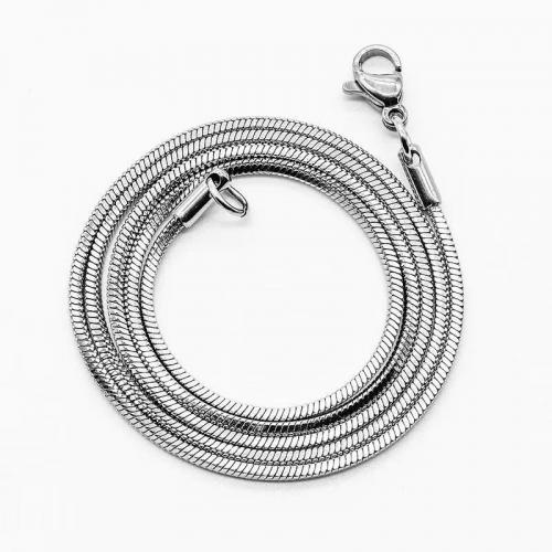 Stainless Steel Chain Necklace, 304 Stainless Steel, fashion jewelry & for woman, original color 