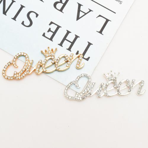 Mobile Phone DIY Decoration, Zinc Alloy, plated, with rhinestone 