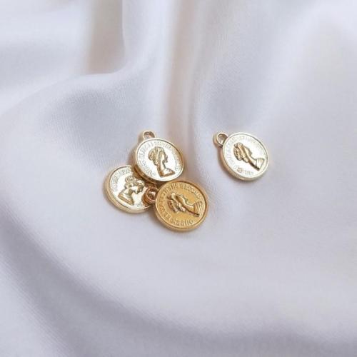 Bijoux pendentifs en laiton, 14K rempli d’or, DIY & normes différentes pour le choix, doré, Vendu par PC