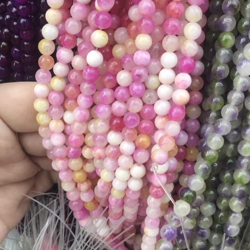 Mixed Gemstone Beads, Chalcedony, Round, DIY 8mm Approx 38 cm 