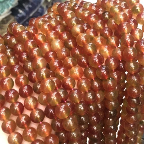 Mixed Gemstone Beads, Chalcedony, Round, DIY red Approx 38 cm 
