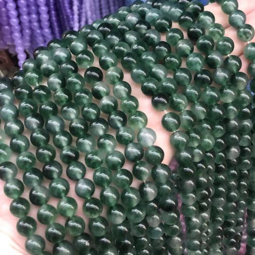 Gemischte Edelstein Perlen, Chalzedon, rund, DIY & verschiedene Größen vorhanden, grün, Länge:ca. 38 cm, verkauft von Strang