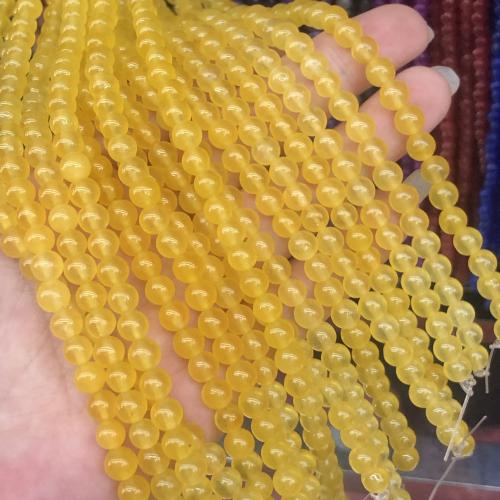 Gemischte Edelstein Perlen, Chalzedon, rund, DIY, keine, 8mm, Länge:ca. 38 cm, verkauft von Strang
