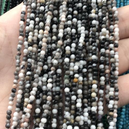 Gemischte Edelstein Perlen, Naturstein, rund, DIY, keine, 2mm, Länge:ca. 38 cm, verkauft von Strang