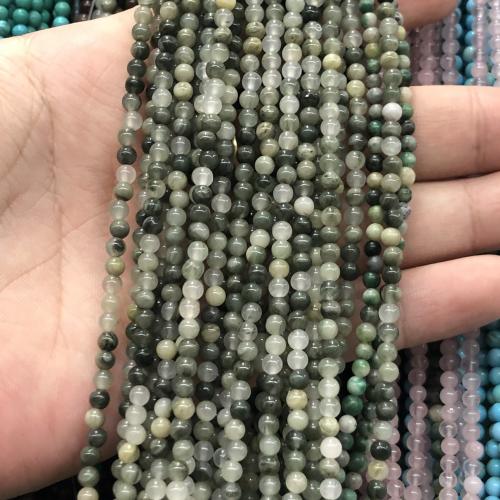 Gemischte Edelstein Perlen, Naturstein, rund, DIY, keine, 3mm, Länge:ca. 38 cm, verkauft von Strang