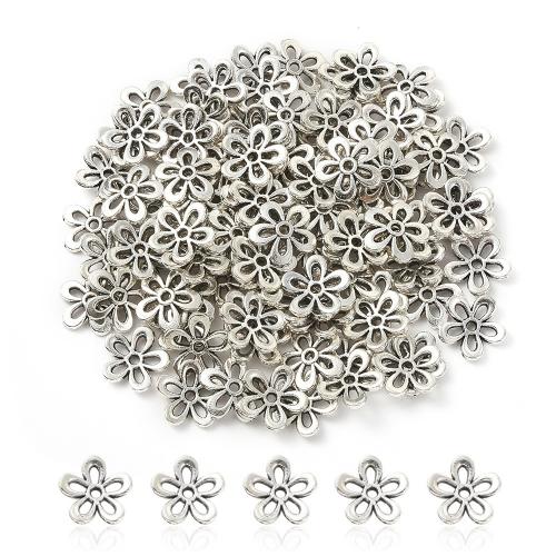 Zinc Alloy Pendant Components, Flower, plated, DIY, 11mm, Approx 