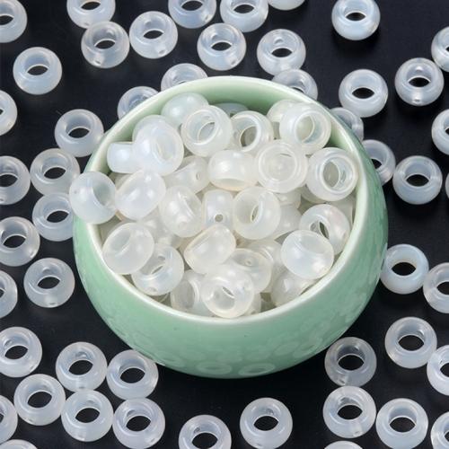 Natürliche Weiße Achat Perlen, Weißer Achat, DIY, weiß, verkauft von PC