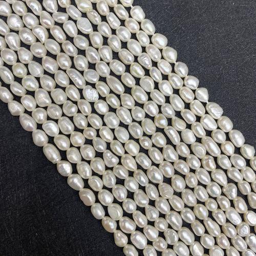 Perles nacres baroques de culture d'eau douce , perle d'eau douce cultivée, DIY & normes différentes pour le choix, blanc Environ 38 cm, Vendu par brin