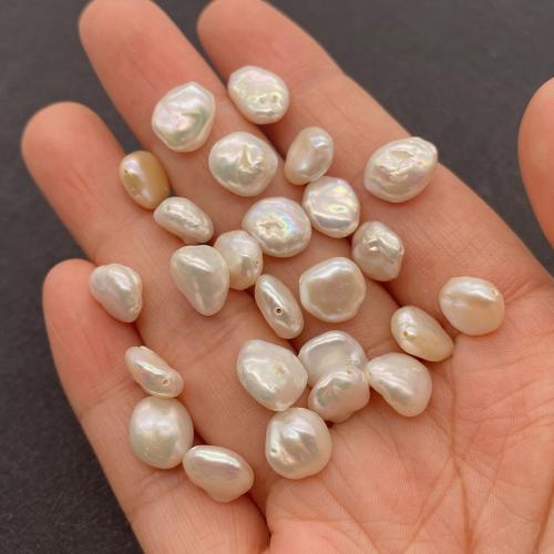 Baroque Cultured Freshwater Pearl Beads, DIY, white, 9mm 