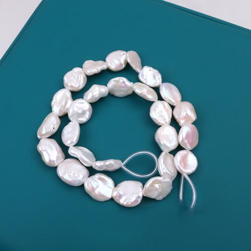 Baroque Cultured Freshwater Pearl Beads, DIY, white, aboutuff1a12-18mm Approx 38 cm 