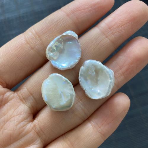 Naturel d'eau douce perles, perle d'eau douce cultivée, DIY, blanc, aboutuff1a15-20mm, Vendu par PC