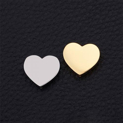 Stainless Steel Beads, 304 Stainless Steel, Heart, plated, DIY 