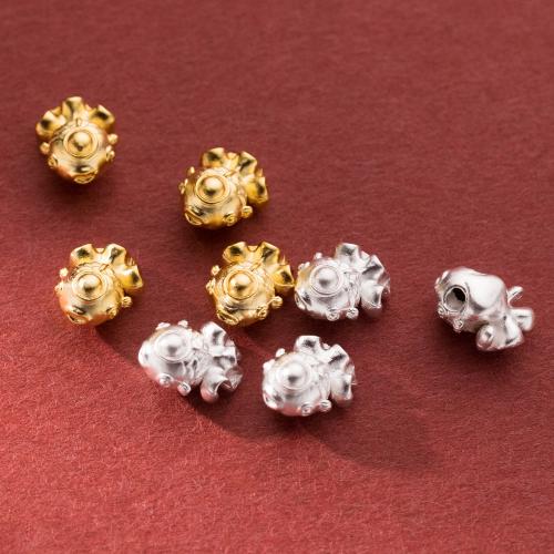 Sterling Silver Spacer Beads, 925 Sterling Silver, Goldfish, plated, DIY Approx 1.8mm 