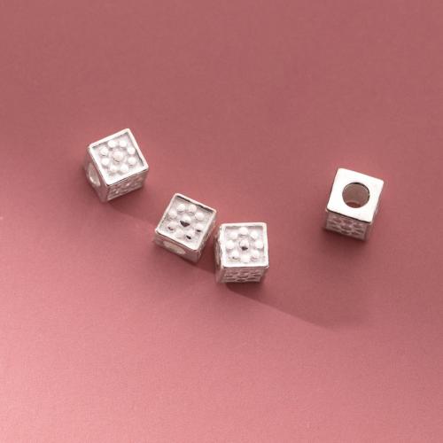 Sterling Silver Spacer Beads, 925 Sterling Silver, plated, DIY, silver color Approx 2mm 