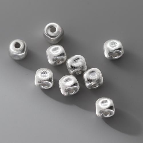 Sterling Silver Spacer Beads, 925 Sterling Silver, plated, DIY, silver color, 6mm Approx 1.8mm 