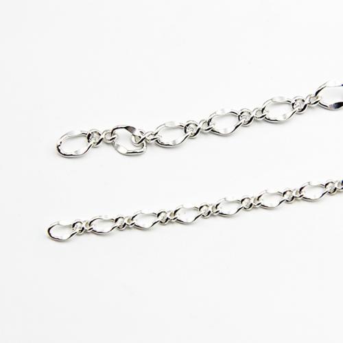 Cadena de la joyería de plata esterlina, Plata de ley 925, pulido, Bricolaje & diverso tamaño para la opción, Vendido por g