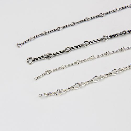 Cadena de la joyería de plata esterlina, plata de ley 925, pulido, Bricolaje & diferentes estilos para la opción, Vendido por g