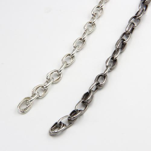 Cadena de la joyería de plata esterlina, Plata de ley 925, pulido, Bricolaje, más colores para la opción, Vendido por g
