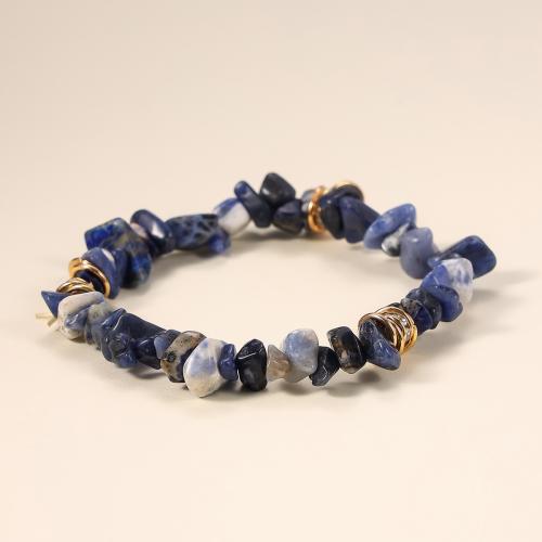 Natural Lapis Lazuli Bracelet, fashion jewelry & Unisex 