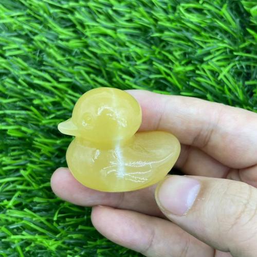 Gemstone Decoration, Natural Stone, Duck, for home and office 40mm 