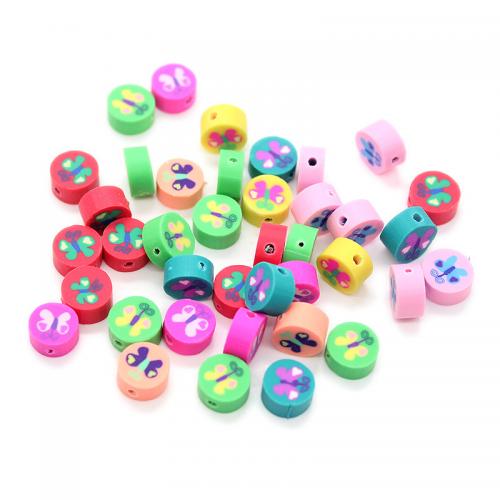 Round Polymer Clay Beads, DIY Approx 2mm [