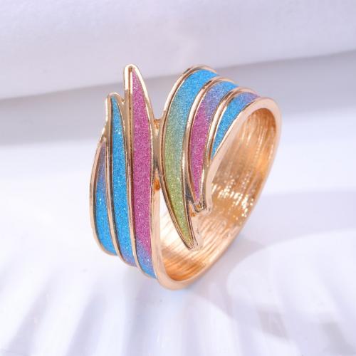 Napkin Ring, Zinc Alloy, Rainbow, gold color plated, for woman & enamel, multi-colored [