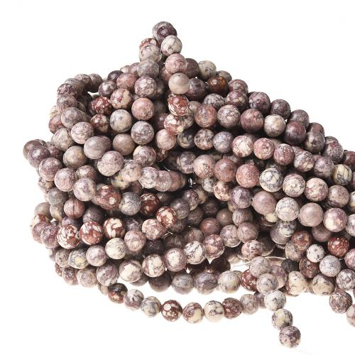 Single Gemstone Beads, Natural Stone, Round, DIY brown 