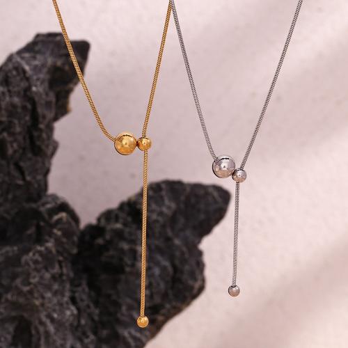Stainless Steel Sweater Chain Necklace, 316L Stainless Steel, Vacuum Ion Plating, fashion jewelry & for woman Approx 60 cm 