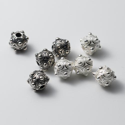 Sterling Silver Spacer Beads, 925 Sterling Silver, Antique finish, DIY Approx 2mm 