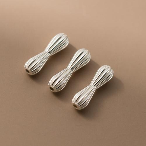 Sterling Silver Spacer Beads, 925 Sterling Silver, plated, DIY, silver color Approx 1.3mm 