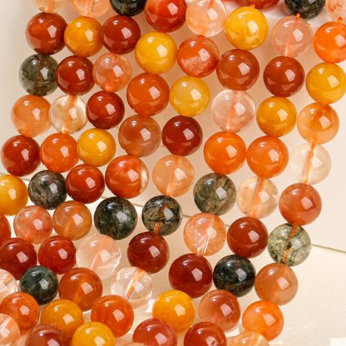 Mixed Gemstone Beads, Fukurokuju, Round, polished, DIY 