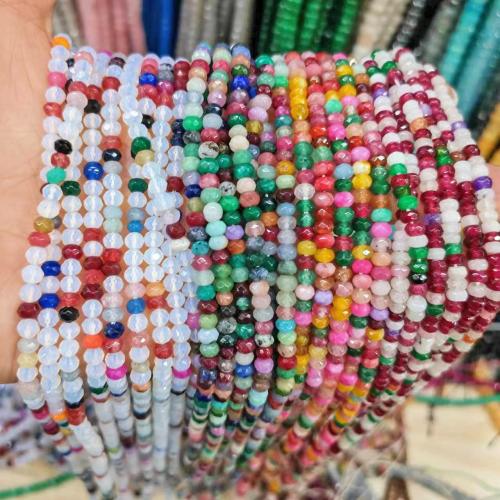 Single Gemstone Beads, Natural Stone, Abacus, polished, DIY & faceted Approx 