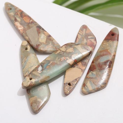Gemstone ювелирные изделия Кулон, Shoushan Stone, полированный, DIY, разноцветный продается Пара