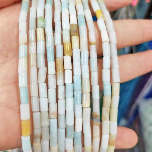 Perles amazonite, pilier, poli, DIY, couleurs mélangées Environ Vendu par brin