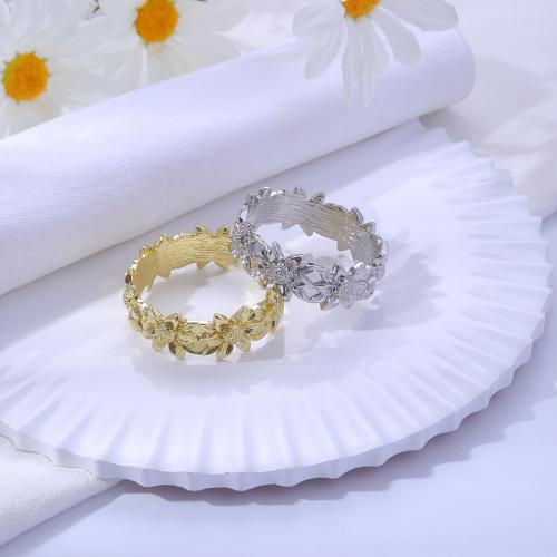 Napkin Ring, Zinc Alloy, Flower, plated, durable & enamel 